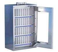 Stainless Steel Mobile Phone Storage Cabinet with Transparent Lock - 36-Bit for Corporate Offices & Factories, Secure Mobile Device Management Solution