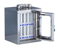 Stainless Steel Mobile Phone Storage Cabinet with Transparent Lock | niser for Offices & Factories | Secure 12-Bit Charging Station
