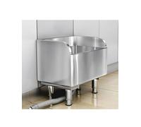 Stainless Steel Mop Pool, Basin with Sink Drainage, Household Commercial Standing Basin, Sink for Laundry Room, Restaurant Wash Station(Silver 120x41cm/47.2x16.1in)
