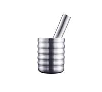 Stainless Steel Mortar and Pestle Set - Spice Grinder, Pill Crusher, Garlic Masher, Herb Grinding Tool, Durable Kitchen Essential for Cooking and Medicine