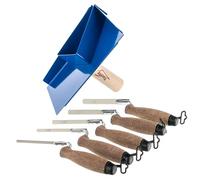 Stainless Steel Mortar Holder Pointing Finger Trowels with Cork Handle 6, 8, 10, 12, 14 mm Set for Masonry and Finishing Work Toolty DIY