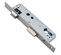 Stainless Steel Mortice Sash Lock, 85MM Center Door 20MM Backset Lock for Internal and External Doors, Satin Nickel Frame Mortice Deadlock for Home and Workplace(Size:85x40mm)