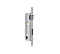 Stainless Steel Mortice Sash Lock, 92MM Center Door 30MM Backset Lock for Internal and External Doors, Satin Nickel Frame Mortice Deadlock for Home and Workplace