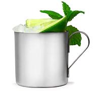 Stainless Steel Moscow Mule Cup 12.3oz / 350ml | Unique Cocktail Glass, Cocktail Mug, Stainless Steel Mug, Metal Cocktail Mug, Camping Mug