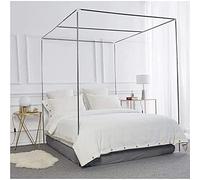 Stainless Steel Mosquito Net Bracket for Single/Double/King/Super King Bed 22mm Frame 1.8x2.2m (6x7.2ft) Classic Style Easy Installation