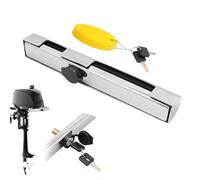 Stainless Steel Motor - Closed 8" Outboard, Engine Guard, Adjustable Marine, Heavy Duty Locking Tool for Marine Stage | Outdoor Accessories