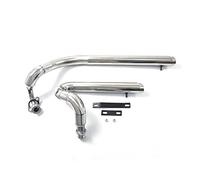 Stainless Steel Motorcycle Exhaust Pipe Silencer Mufflers Kit For Yamaha V Star 650 XVS650 XVS400 DS650 400 Drag All Year