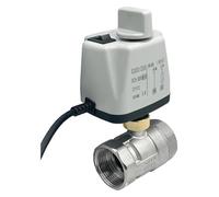 Stainless Steel Motorized Ball Valve with Manual Switch Normally Closed/Open Valves 2-Wire Control,1/2" 3/4" 1" 1-1/4" 1-1/2" 2"(Dn20,Normally OPEN-12V DC)