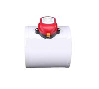 Stainless Steel Motorized dampers, Wind Valve Driver PP Electric Air Valve, Volume Control, Round 75-200mm, Multi-Voltage(24vdc-75mm)