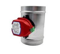 Stainless Steel Motorized dampers, Wind Valve Driver Stainless Steel Control Damper Electric 51-200mm AC220V/DC12-24V(80mm,AC220V)