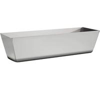 Stainless Steel Mud Pan 25cm (10 Inch) - Drywall Compound Metal Tray, Masonry Plaster Mixing Pan, Paint Bucket Tray for DIY, Decorating & Professional Use (M10)
