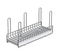 Stainless Steel Mug and Cup Compact Dish Rack for Thermal Mugs and GlassesScolabottiglie Kitchen Sink Storage Solution