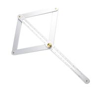 Stainless Steel Multi-Angle Finder Protractor Tool with Sliding Ruler for Tile, Wood, and Stone Work