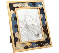 Stainless Steel Multi Colour Hexagonal Picture Photo Frame - 6 x 8/15 x 20cm