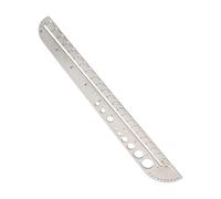 Stainless Steel Multi Functional Ruler Precision Scale Measuring Tool Office School Accessories High Accuracy Clear Markings