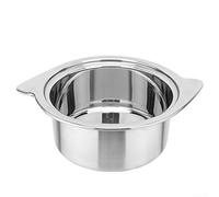 Stainless Steel Multi-Purpose Cooking Compatible with For Pot with Extended Handle, 14cm and 16cm Small Saucepan Compatible with For Ramen, Soup,(A 14CM)