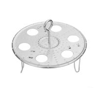 Stainless Steel Multi Purpose Folding Steam Rack Great Addition to Your Kitchen Equipment Collection (L)