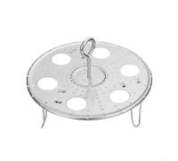 Stainless Steel Multi Purpose Folding Steam Rack Great Addition to Your Kitchen Equipment Collection (M)