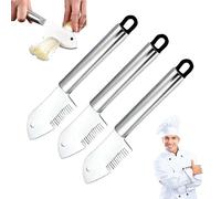 Stainless Steel Multi-Purpose Julienne Peeler, 2026 Upgraded Stainless Steel Multi-Purpose Julienne Peeler, Easy Kitchen Shredder, for Green Onion, Cucumber (3PC)