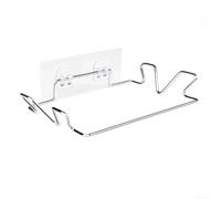 Stainless Steel Multi-Purpose Trash Bag Hanger Rack for Cabinet Doors Designed to Maximize Space and Organize Waste Bags