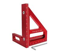 Stainless Steel Multifunctional Precision Measuring Tool with 45/90 Degree Angles for Woodworking, Engineering, Tailoring, DIY Projects - Professional & Hobbyist Use