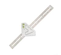 Stainless Steel Multifunctional Woodworking Measuring Tool: Level, Triangle Angle Ruler & Protractor for Carpentry, Cabinetmaking, and Furniture Building