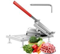 Stainless Steel Mutton Roll Food Slicer - Adjustable Thickness, Frozen Meat Roll Slicer Machine for Home Kitchen