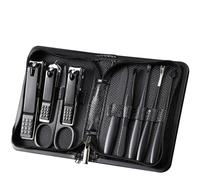 Stainless Steel Nail Clipper Set Manicure Anti Splash Nail Clippers Cut Toenail File,D-16.8 * 10.7cm
