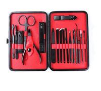 Stainless Steel Nail Clipper Set Professional Cuticle Nippers 7 10 15 18 Pcs Thick Nail Clippers for Toenails,18PCS,C