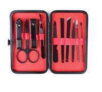 Stainless Steel Nail Clipper Set Professional Cuticle Nippers 7 10 15 18 Pcs Thick Nail Clippers for Toenails,10pcs,C