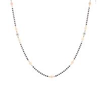 Stainless Steel Necklace - Silver/Rose Gold 101cm