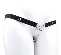 Stainless Steel Negative Inverted Chastity Cage Device + Chastity Belt, Flat Cock Cage Chastity Lock Sex Bondage Restraints Cage, SM Bondage Chastity Lock Invisible Chastity Cage Male Sex Toys