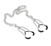 Stainless Steel Nipples Clamps Orgasm Breast Clips Stimulator Adult Sex Toys Nipple Clip Restraints Sm Sex Games Couples Fun Sensual Women Flirting White One Size
