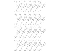 Stainless Steel - No Drill Pendant Clamp, Versatile Mounting Tool|24 Piece Concrete Wreath Clamps for Christmas Decoration, String Lights, Potted Plants, Flowers, Indoor and Outdoor