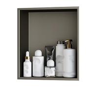 Stainless Steel, No Tile Needed, Sto Shelves for Bathroom, Built-in Shower Shelf, Perfect for Living Rooms, Kitchens, Public Areas, & Slish Design