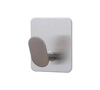 Stainless Steel Non Slip Adhesive Wall Hooks Damage Free | Strong Adhesive Wall Hooks for Coat Key Hat Home Bathroom Bedroom Living Room Entrance Door