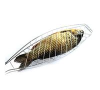 Stainless Steel Non-stick Mesh Wood Handle Grilled Fish Barbecue Clip Net Outdoor Burgers BBQ Tools Grills