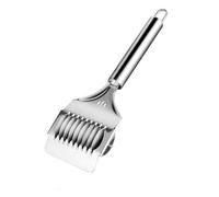 Stainless Steel Noodle Lattice Roller Docker Dough Cutter, Stainless Steel Manual Tool, Non-Slip Handle, for Homemade Pasta, Fettuccine and Dough