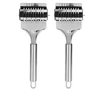 Stainless Steel Noodle Lattice Roller Dough Cutter Kitchen Tool Pasta Garlic Onion Cutter for Home Kitchen