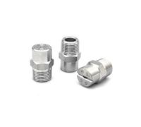Stainless Steel Nozzle， 1/8, 1/4, 3/8, 1/2BSPT Male Thread 304 Stainless Steel nozzle-65 Degrees No.30: 3/810pcs(No.02: 1/4 (0.91 Mm Aperture),5pcs)