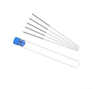 Stainless Steel Nozzle Cleaning Needle Set for 3D Printers with Threaded Handle for Comfortable Grip and Multi Angle Cleaning (B)