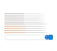 Stainless Steel Nozzle Cleaning Needle Set for 3D Printers with Threaded Handle for Comfortable Grip and Multi Angle Cleaning (C)