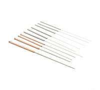 Stainless Steel Nozzle Cleaning Needles for 3D Printer, 0.15/0.2/0.25/0.3/0.35/0.4/0.5/0.6/0.8/1.0mm Set with Gold and Silver Tips,