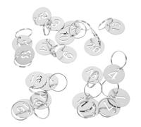 Stainless Steel Number Tag, Metal Number Tags Stainless Steel Silver 1-200 200 pcs(1-100)