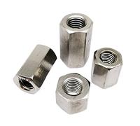 Stainless Steel Nut Hex Nuts 1/2/5pcs M5 M6 M8 M10 M12 A2-70 304 Stainless Steel DIN6334 Hexagon Hex Extend Long Rod Coupling Connector Joint Tubular