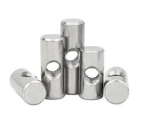 Stainless Steel Nut Hex Nuts Barrel Bolts M4 M5 M6 Cylindrical Pin 304 Stainless Steel Dowel Cross Hole Hammer Embedded for Wood Furniture Accessories