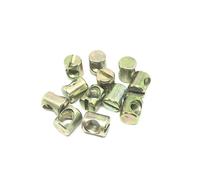Stainless Steel Nut Hex Nuts M4M5M6M8 Barrel Bolts Cross Dowel Slotted Furniture Fittings for Beds Crib Chairs Horizontal Hole Hammer Embedded