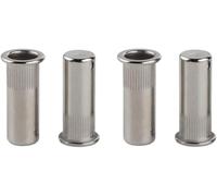 Stainless Steel Nut Threaded Flat Rivet Nuts,40pcs Flat Head Rivet Nut Sealed Stainless Steel Blind Threaded Inserts Nut Closed End Hermetic Waterproof Nut