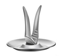 Stainless Steel Nutcracker with Built in Shell Tray, Provides Easy Cracking of Walnuts, Pecans, Almonds and Other Nuts While Keeping Area Clean