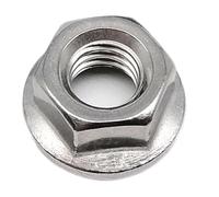 Stainless Steel Nuts 5/10pcs Stainless Steel Hexagon Hex Head Serrated Lock Spinlock Flange Nut(5pcs M10 pitch 1.0)